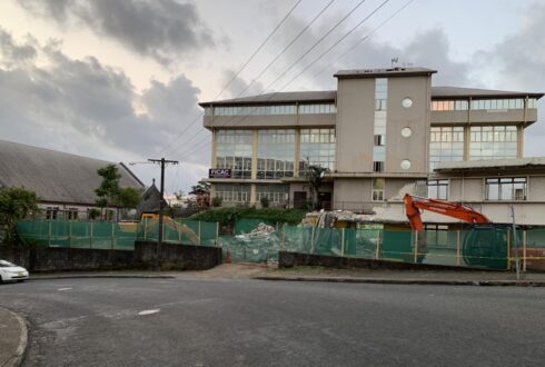 Demolition of Nakaora House at Stewart street Suva