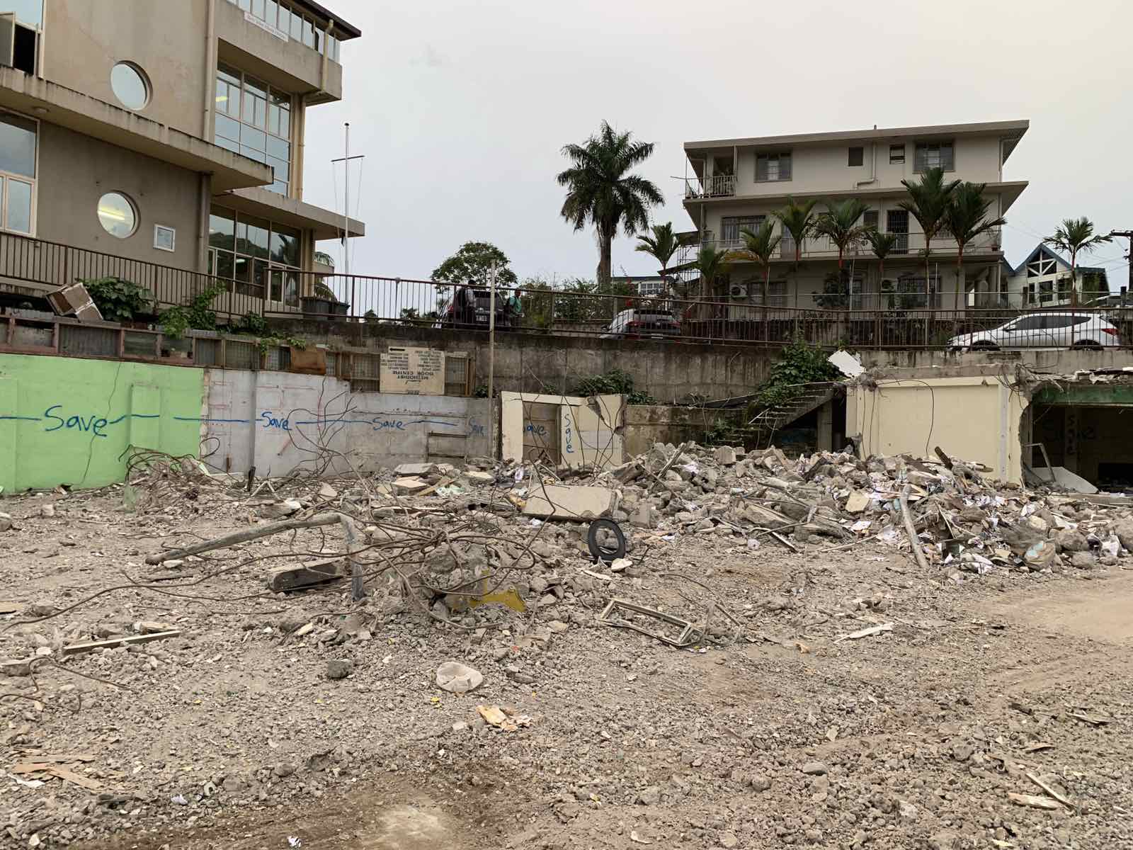 Demolition of Nakaora House at Stewart street Suva gallery