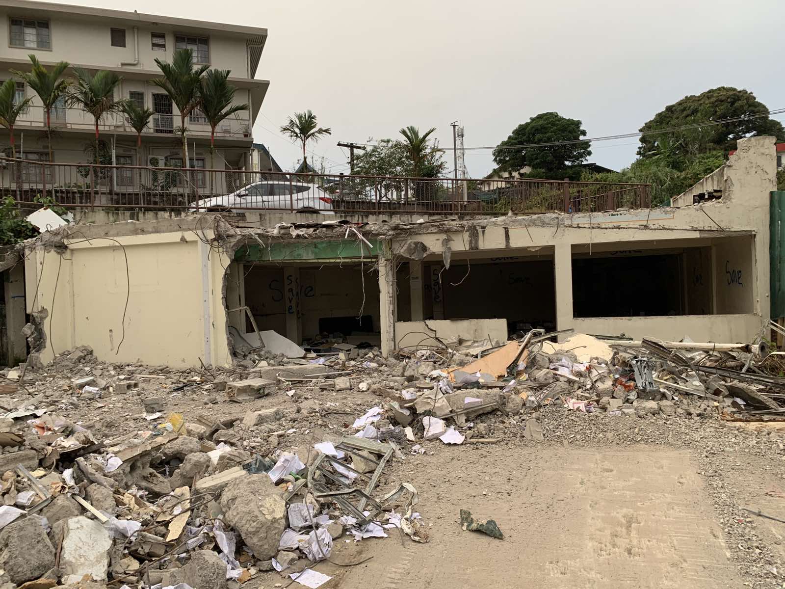 Demolition of Nakaora House at Stewart street Suva gallery